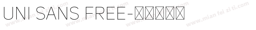 Uni Sans Free字体转换